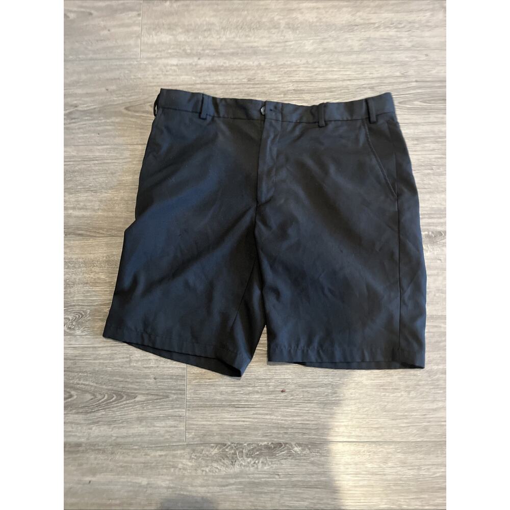 Jos A Bank L travelers, Traditional Fit Mens 38Reg Black Pleated Adj Waist 9" I